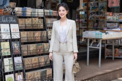 SONO - Áo blazer linen tay dài