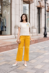 SONO - Áo linen thêu hoa 5 cánh