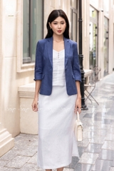 SONO - Áo vest linen tay đính nút dẹp