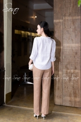 SONO - Áo linen tay lỡ bèo nhún