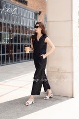 SONO - Bộ dài ghi lê sát nách linen