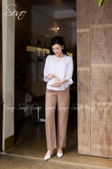 SONO - Áo linen tay lỡ bèo nhún
