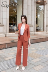 SONO - Áo vest linen xếp ly 5 gạch