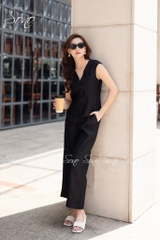 SONO - Bộ dài ghi lê sát nách linen