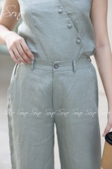 SONO - Bộ dài ghi lê sát nách linen