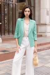 SONO - Áo vest linen túi xéo