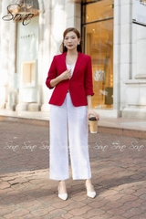 SONO - Áo vest linen cổ muỗng 2 lớp