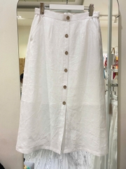 SONO - Chân váy linen nút gỗ