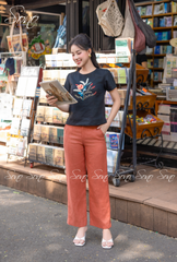 SONO - Áo linen thêu cành lá