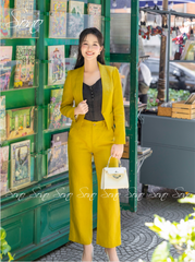 SONO - Áo vest linen dáng ngắn