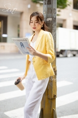 SONO - Áo vest linen tone nhạt