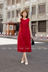 SONO - Đầm linen sát nách chạy li ngực