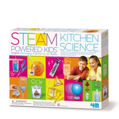 Bộ Khoa Học Từ Nhà Bếp_Đồ Chơi STEAM Khoa Học 33 Thí Nghiệm Hóa Học Đến Từ Vật Dụng Nhà Bếp_Thương Hiệu 4M