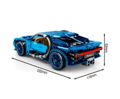 Mô Hình Siêu Xe Bugatti Veyron_SY Block 8156 [469 Chi Tiết]_Kéo Thả_Lắp Ráp Lego