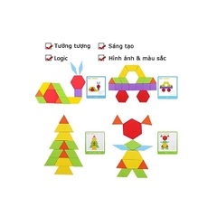 Xếp Hình Sáng Tạo Edutoys_Đồ Chơi Gỗ