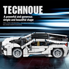 Mô Hình Xe Thể Thao BMW_SY Block 8202 [625 Chi Tiết]_Kéo Thả_Lắp Ráp Kiểu Lego