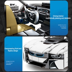 Mô Hình Xe Thể Thao BMW_SY Block 8202 [625 Chi Tiết]_Kéo Thả_Lắp Ráp Kiểu Lego