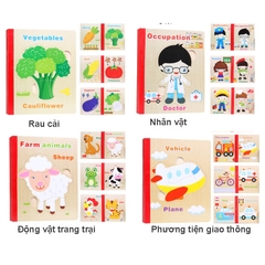 Sách Ghép Hình Gỗ
