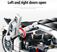 Mô Hình Xe Thể Thao BMW_SY Block 8202 [625 Chi Tiết]_Kéo Thả_Lắp Ráp Kiểu Lego