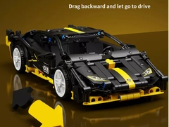 Mô Hình Siêu Xe Lamborghini Siam_SY Block 8154 [584 Chi Tiết]_Kéo Thả_Lắp Ráp Lego