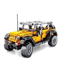 Mô Hình Xe Jeep Wrangler SY Block 8203 [601 Chi Tiết] Kéo Thả_Lắp Ráp Lego