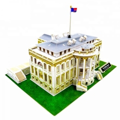 Mô Hình Giấy 3D Nhà Trắng [64 Chi Tiết]_Magic Puzzle