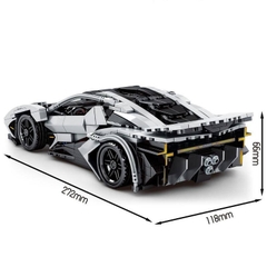 Mô Hình Siêu Xe Lamborghini_SY Block 8313 [684 Chi Tiết]_Kéo Thả_Lắp Ráp Lego