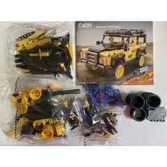 Mô Hình Xe Địa Hình Land Rover Defender_CADA C52028W [389 chi tiết]_Kéo Thả_Lắp Ráp Lego