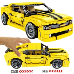 Mô Hình Xe Thể Thao Chevrolet Camaro SY BLOCK 8200 [618 Chi Tiết] Kéo Thả_Lắp Ráp Lego