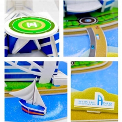 Mô Hình Giấy 3D Khách Sạn Burj Al Arab [34 Chi Tiết]_Magic Puzzle
