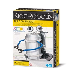 Robot Lon Thiếc Tái Chế_Đồ Chơi STEAM Khoa Học Tạo Robot Sử Dụng Vật Liệu Tái Chế_Thương Hiệu 4M