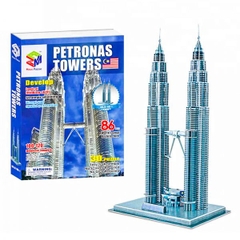 Mô Hình Giấy 3D Tháp Đôi Petronas [130 Chi Tiết]_Magic Puzzle
