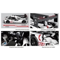 Mô Hình Siêu Xe Porsche 919_SY Block 8312 [727 Chi Tiết]_Kéo Thả_Lắp Ráp Lego