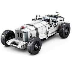 Mô Hình Xe Cổ Mercedes Benz SSK SY Block 8150 [487 Chi Tiết] Kéo Thả_Lắp Ráp Lego