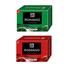 Romano Xà Bông Cục Classic 90G hương thơm đầy quyến rũ cho phái mạnh - Combo 2 bánh