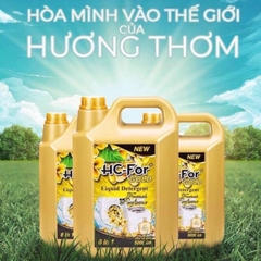 Nước giặt Thái HC 6in1 Gold 5L đánh bật vết bẩn cứng đầu