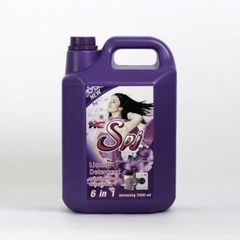 Nước giặt xả đậm đặc 6in1 HC SPJ tím 5000ML hương hoa violet