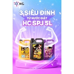 Nước giặt xả siêu đậm đặc HC SPJ Gold 6in1 5000ml hòa mình vào thế giới mùi hương