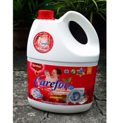 Nước giặt Carefor đỏ 3500ml hương hoa hồng Pháp