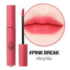 Son 3CE Kem Velvet Lip Tint Màu Pink Break