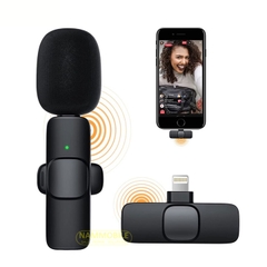 Micro Không Dây Cài Áo Quay Vlog Livestream iOS Android Lightning + Type C Cho Điện Thoại Máy Tính Bảng Neepho N8 Plus Chính Hãng