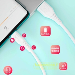 Cáp Sạc Siêu Nhanh Lightning 6A Dimi 1Mét M57 Chính Hãng