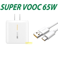 Cóc Sạc Siêu Nhanh 65W Oppo Find X2 Pro - Reno Ace Và Các Dòng OPPO Đời Cao Super VOOC Chính Hãng