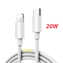 Cáp Sạc Nhanh PD 20W + Truyền Dữ Liệu USB Type C Ra Lightning cho iPhone 11/ 11 pro/ 11 promax và 12/12mini/ 12 pro/ 12 promax không chai pin
