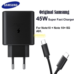 Bộ Sạc Siêu Nhanh Samsung 45w PD + Cáp Type C to type C 1m8