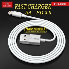 Cáp Sạc Lightning Iphone Ipad Airpod Ipod 1 mét Siêu Nhanh 5 Ampe EARLDOM 080I Chính Hãng Bảo Hành 12 Tháng
