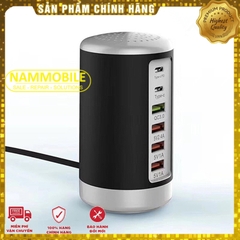 Cóc Sạc Nhanh 65W PD30 + QC30 + 5V/24A + Type C + 2*USB 5V/1A Support Full Chính Hãng