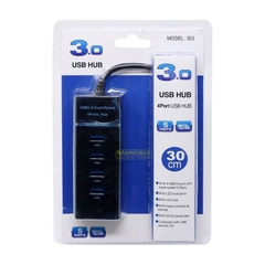 BỘ CHIA 4 CỔNG USB HUB 4 PORT TỐC ĐỘ 3.0 30CM CÓ LED