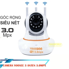 Camera Wifi 3Mpx Yoosee 11 led 3 anten loại 1 quan sát ban đêm, xoay 360 độ, đàm thoại hai chiều, human tracking