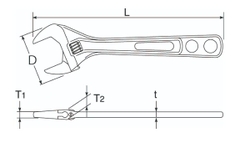 Mỏ lết HY-30 TOP Nhật Bản